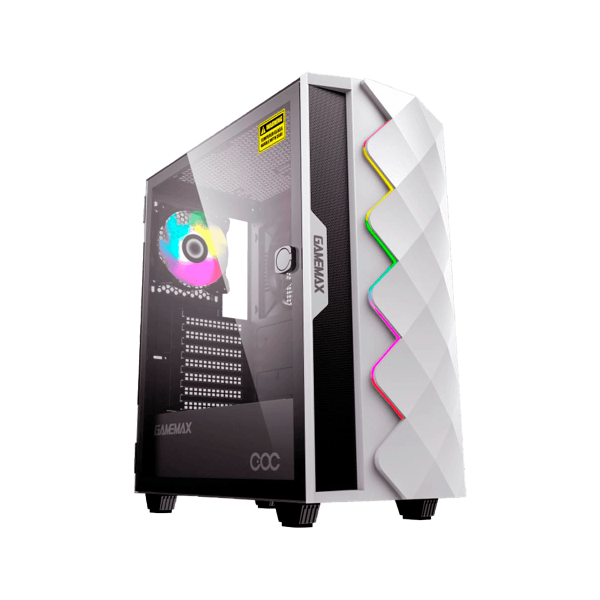 case gamemax white diamond coc rgb