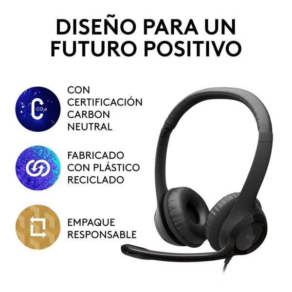 audífonos logitech h390 black