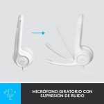 audífonos logitech h390 white
