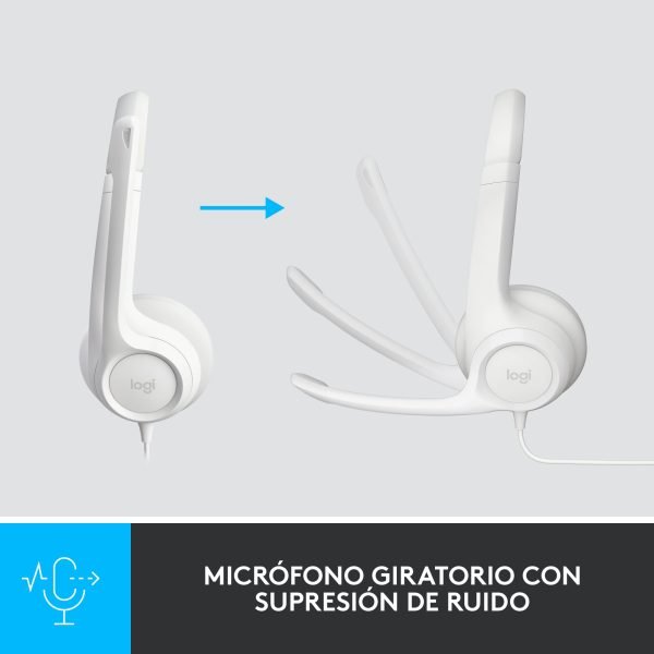 audífonos logitech h390 white