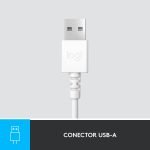 audífonos logitech h390 white