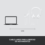audífonos logitech h390 white
