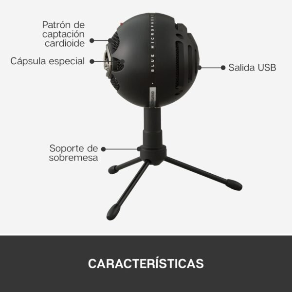 micrófono blue snowball ice black