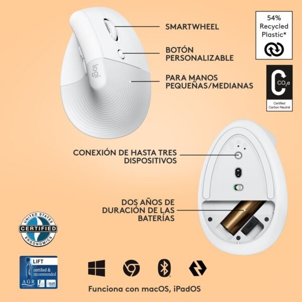 Mouse Logitech MX Vertical Ergonómico - Imagen 60