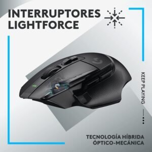 Mouse inalámbrico Logitech G502X LIGHTSPEED para juegos