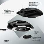 mouse logitech g502x lightspeed black