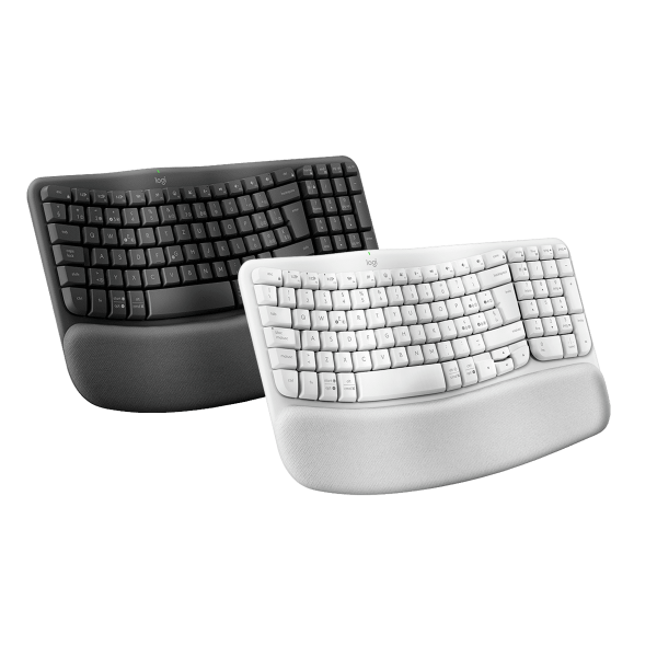 teclado ergonómico logitech wave keys inalámbrico