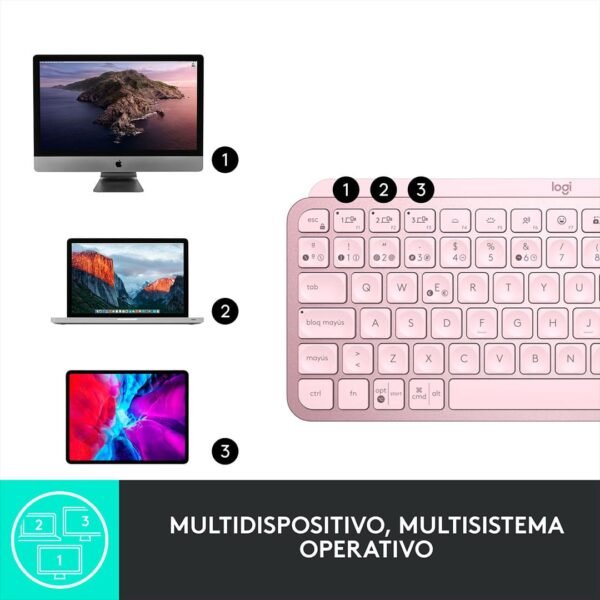 Teclado Logitech Mx Keys Mini Inalámbrico Español Grafito - Imagen 15