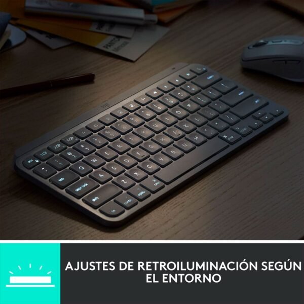 Teclado Logitech Mx Keys Mini Inalámbrico Español Grafito - Imagen 5