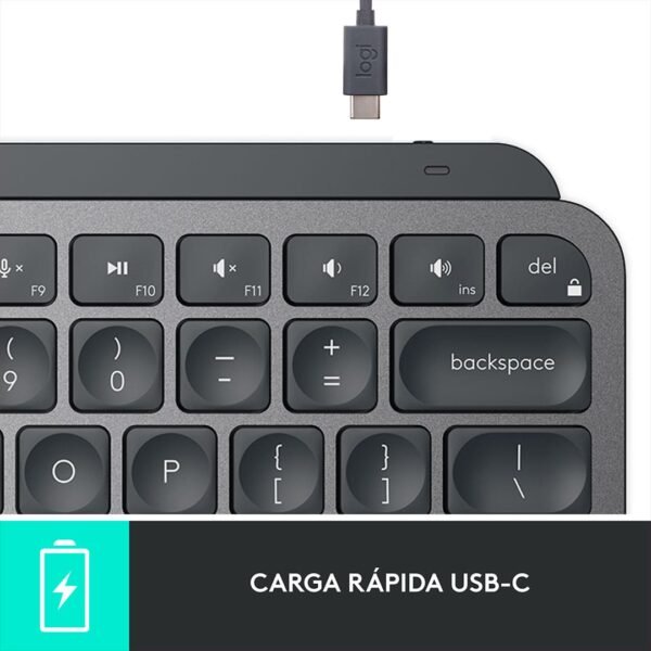 Teclado Logitech Mx Keys Mini Inalámbrico Español Grafito - Imagen 9