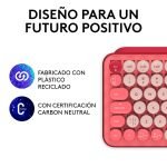 teclado mecánico logitech pop keys rosado