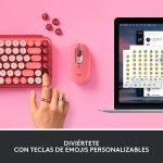 teclado mecánico logitech pop keys rosa