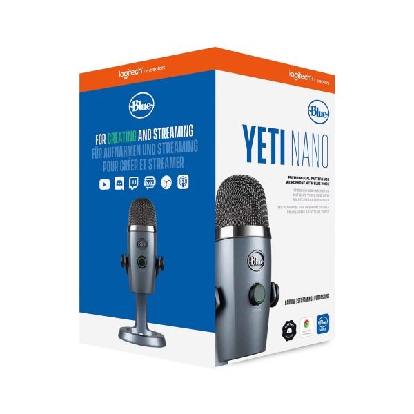 micrófono logitech blue yeti nano gris 3