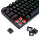 Teclado Mecánico Redragon K621W Horus TKL RGB White Español Switch Red