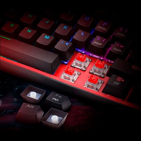 teclado redragon fizz pro k616 rgb switch red