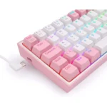 teclado redragon fizz pro k616 rose white