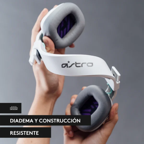 Audífono Logitech Astro A10 Gen2 White (5)