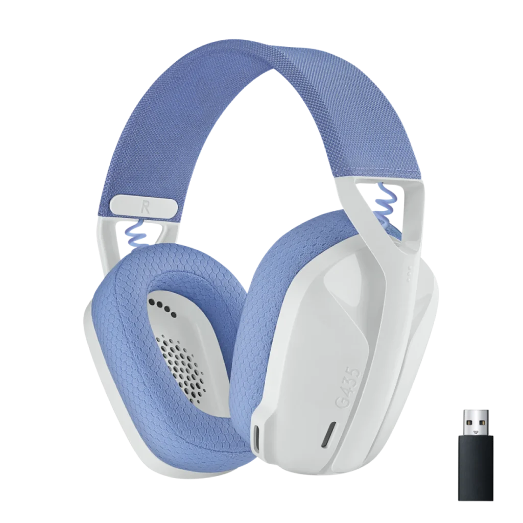 auriculares logitech g435 lightspeed White