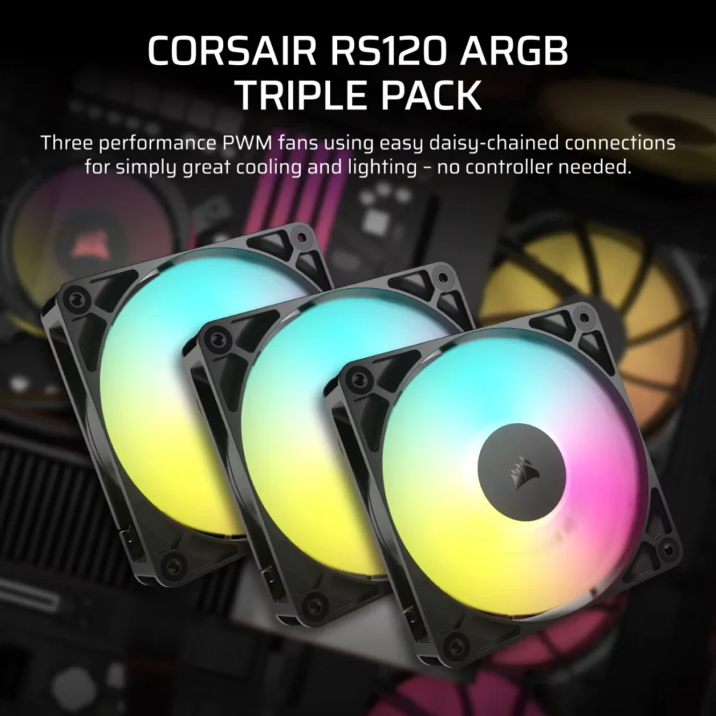 Corsair RS120 ARGB Pack Triple Ventilador