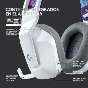 Mouse Logitech G705 Aurora Lightspeed Wireless Gaming RGB Lightsync White