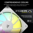 Corsair RS120 ARGB Pack Triple Ventilador Suplementario PWM 120mm Blanco
