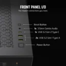 Case Corsair 3500X ARGB Cristal Templado USB 3.2 negro