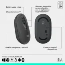 Combo teclado y mouse Bluetooth Logitech POP Icon White Español