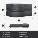 Teclado Ergonómico Logitech Ergo K860 Español Black (10)