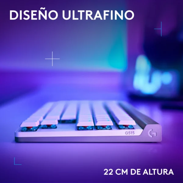 Logitech G515 LIGHTSPEED TKL White Bajo Perfil