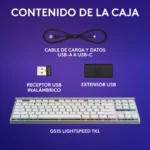 Logitech G515 LIGHTSPEED TKL White Caja