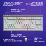 Logitech G515 TKL LIGHTSPEED white