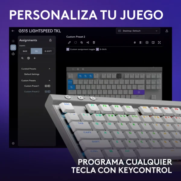 Logitech G515 TKL LIGHTSPEED White