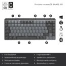 Teclado Logitech MX Mechanical Mini Español Grafito