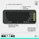 Combo teclado y mouse Bluetooth Logitech POP Icon Grafito Green Español