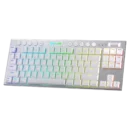 Teclado Mecánico Redragon K621W Horus TKL RGB White Español Switch Red