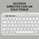Teclado Bluetooth Multidispositivo Logitech Pebble Keys 2 K380s White