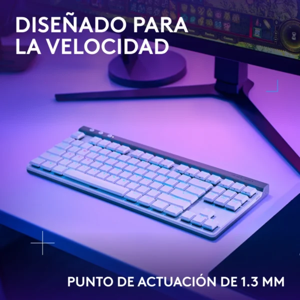 Teclado Logitech G515 LIGHTSPEED TKL Blanco
