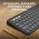 Teclado Bluetooth Multidispositivo Logitech Pebble Keys 2 K380s White