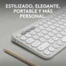 Teclado Bluetooth Multidispositivo Logitech Pebble Keys 2 K380s White
