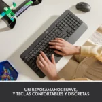 Teclado Logitech Signature K650 Wireless Bluetooth Español Negro