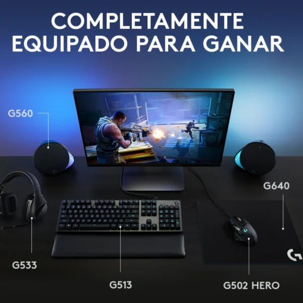 Teclado Mecánico Logitech G513 Carbón 80%