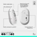 Combo teclado y mouse Bluetooth Logitech POP Icon White Español
