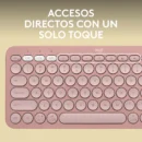 Teclado Bluetooth Multidispositivo Logitech Pebble Keys 2 K380s White