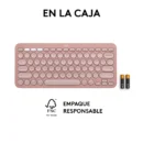 Teclado Bluetooth Multidispositivo Logitech Pebble Keys 2 K380s White