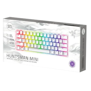 Teclado Razer Huntsman Mini 60% Switch Clicky Optico - Blanco