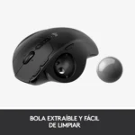 Mouse Inalámbrico Ergonómico Logitech MX ERGO Trackball Bola desmontable