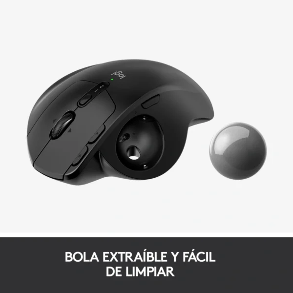 Mouse Inalámbrico Ergonómico Logitech MX ERGO Trackball Bola desmontable