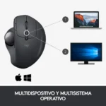 Mouse Inalámbrico Ergonómico Logitech MX ERGO Trackball Multidispositivo