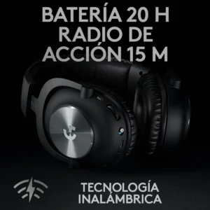 Auriculares Logitech G Pro X Wireless Lightspeed Gaming Black PC/PS5