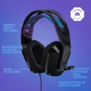 Audífono Gamer Logitech G335 3.5 mm – Color Negro